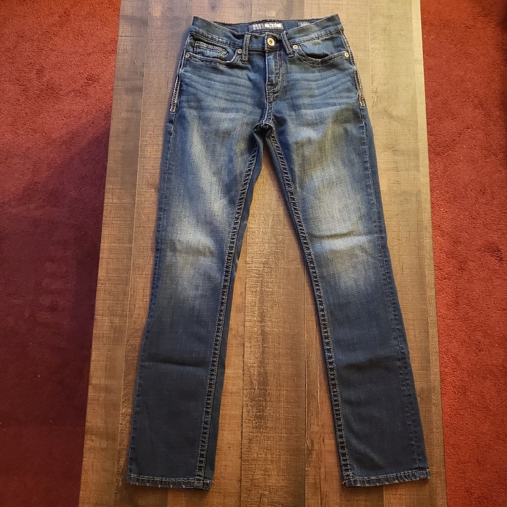 Men's BKE Alec Straight Leg 28R Dark Wash Buckle Jeans W28"xL30.5" EUC